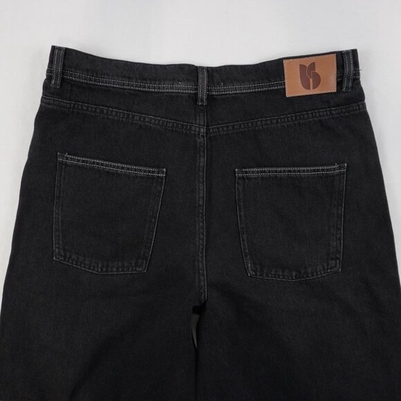 ba&sh Noel Straight Leg Denim Jeans in Carbon Black - Women's Size 40 (NWT) - Picture 4 of 15